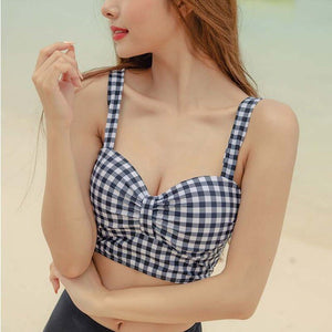 Korean Style Bikini Set Women Biquini Suit Two Pieces Swimwear High Waist Swimsuit Push Up Beach Suit 2020 Femme swimwear
