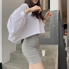 Load image into Gallery viewer, Korean Style Elastic High Waist Bodycon Skirts Women Simple All Match Elegant Sexy Faldas Mujer Spring Summer 2022 Jupe Femme
