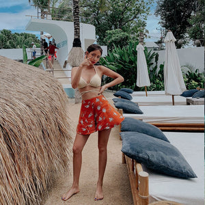Korean Style Low Waist Bikini Set Women Biquini Suit Two Pieces Swimwear BLUE Swimsuit High Quality Beach Suit 2020 New