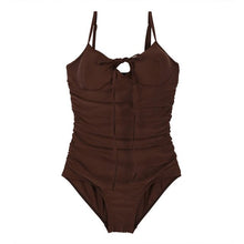 Load image into Gallery viewer, Korean Style One Piece Swimwear Solid Swimwear Push Up Swimsuit High Quality Bathing Suit sexy Monokini Beachwear 2023 New