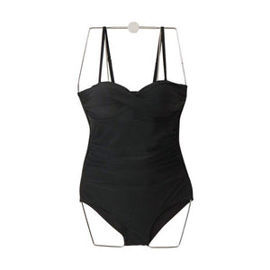 Korean Style One Piece Swimwear Women Padded Swimwear Push Up Swimsuit Bathing Suit sexy Lady Monokini Beachwear Solid Swimwear