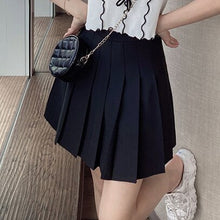 Load image into Gallery viewer, Korean Summer Fashion All-match Blouse Bowknot Design Knit Sweater + High Waist Pleated Skirt Suits Women Skirt Two Piece Set