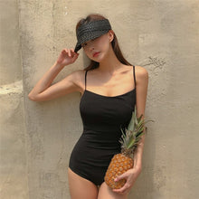 Load image into Gallery viewer, Korean Swimwear One Piece Swimwear Women Solid Swimwear Swimsuit Padded Bathing Suit sexy Monokini Beachwear Summer