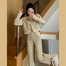 Load image into Gallery viewer, Korean Version of High Waist Shorts Children&#39;s 2021 Summer New Western Style Retro Slim Top Two-piece Women&#39;s Suit