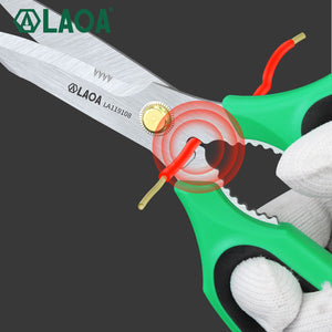 LAOA Stainless Household Scissors Multi Shears for Kitchen Made in Taiwan Crimp Tool Wire Cutting Hand Tools