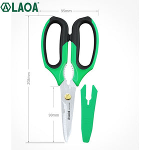 LAOA Stainless Household Scissors Multi Shears for Kitchen Made in Taiwan Crimp Tool Wire Cutting Hand Tools