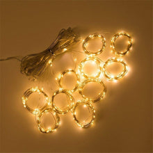 Load image into Gallery viewer, LED Curtain Lights Decoration with Remote 8 Settings USB 5V Christmas Wedding New Year&#39;s Garland Decors for Party Home Bedroom