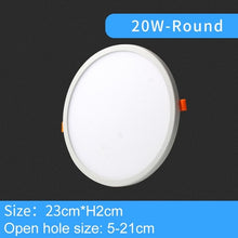 Load image into Gallery viewer, LED Downlight Ultra thin Round Square Recessed Lamp 6W 8W 15W 20W 220V Indoor Bathroom Ceiling LED Spot Light