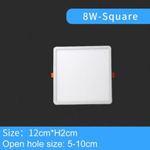 Load image into Gallery viewer, LED Downlight Ultra thin Round Square Recessed Lamp 6W 8W 15W 20W 220V Indoor Bathroom Ceiling LED Spot Light