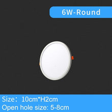 Load image into Gallery viewer, LED Downlight Ultra thin Round Square Recessed Lamp 6W 8W 15W 20W 220V Indoor Bathroom Ceiling LED Spot Light