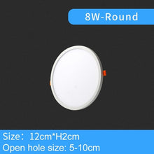 Load image into Gallery viewer, LED Downlight Ultra thin Round Square Recessed Lamp 6W 8W 15W 20W 220V Indoor Bathroom Ceiling LED Spot Light