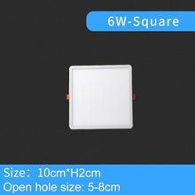 Load image into Gallery viewer, LED Downlight Ultra thin Round Square Recessed Lamp 6W 8W 15W 20W 220V Indoor Bathroom Ceiling LED Spot Light