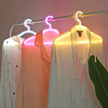 Load image into Gallery viewer, LED Neon Light Sign Clothes Stand USB Powered Hanger Night Lamp for Bedroom Home Wedding Clothing Store Art Wall Decor Xmas Gift
