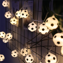 Load image into Gallery viewer, LED Soccer Balls String Garland Decoration Bedrooms Home Theme Party Christmas 3/5M Decorative Football Fairy Lights Battery USB