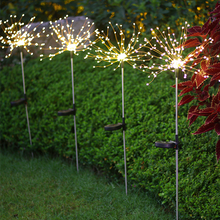 Load image into Gallery viewer, LED Solar Firework Lights Outdoor Waterproof Fairy Garland 90/150 LEDs Light String Garden Lawn Street Christmas Decoration