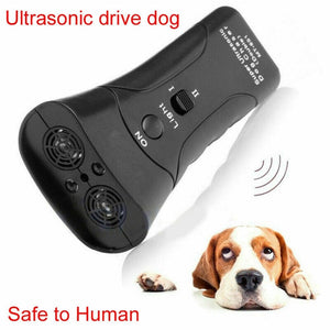 LED Ultrasonic 3 in 1 Anti Barking Training Repeller Control Trainer Pet Dog Repeller Stop Bark Training Device Trainer#