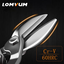 Load image into Gallery viewer, LOMVUM Metal Sheet Cutting Scissor Pvc Pipe Cutter Professional Industrial Shears Iron Scissors Multi-purpose Scissors Tin Snips