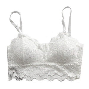 Lace Bras Sexy Lingerie Wireless Bra For Women Comfortable Bralette Underwear Vest Female Hollow Out Seamless Bra Sports Fashion