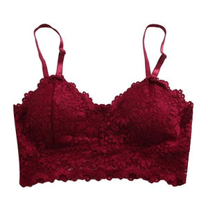 Lace Bras Sexy Lingerie Wireless Bra For Women Comfortable Bralette Underwear Vest Female Hollow Out Seamless Bra Sports Fashion