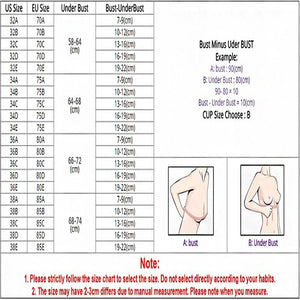 Lace Front Closure Bras Wireless Women Sexy Lingerie Push Up Seamless Adjustable Plus Size Backless Bralette Underwear Brassiere