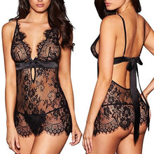 Load image into Gallery viewer, Lace Sexy Lingerie Sleepwear Transparent Large Size Women Clothing сексуальное белье lenceria sensual mujer