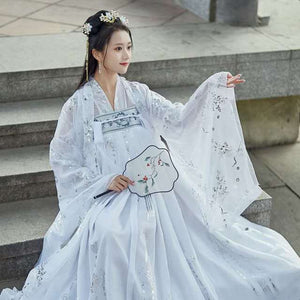 Large Plus Size Female Hanfu Chinese Princess Dress Women Fantasia Kimono Cardigan and Dress Carnival Costume Outfit for Lady