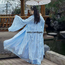 Load image into Gallery viewer, Large Plus Size Female Hanfu Chinese Princess Dress Women Fantasia Kimono Cardigan and Dress Carnival Costume Outfit for Lady