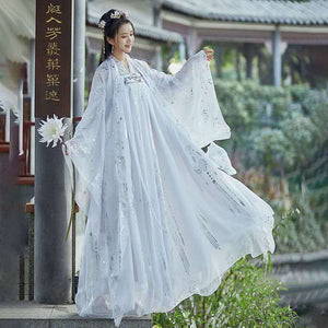 Large Plus Size Female Hanfu Chinese Princess Dress Women Fantasia Kimono Cardigan and Dress Carnival Costume Outfit for Lady