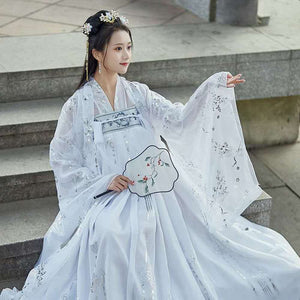 Large Plus Size Female Hanfu Chinese Princess Dress Women Fantasia Kimono Cardigan and Dress Carnival Costume Outfit for Lady