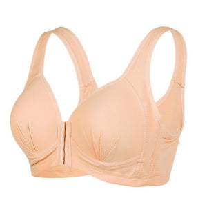 Large Size Bras For Women Push Up Bra Sexy Underwears Brassiere Wireless Bralette Front Buckle Anti-sag Bra Brasieres para mujer