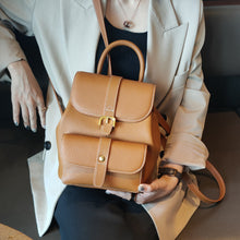 Load image into Gallery viewer, Leather Backpack Women&#39;s Bags 2022 New Trend Soft Leather Top Layer Leather Casual All-match Pure Leather Bag Small Backpack