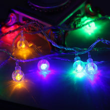 Load image into Gallery viewer, Led Garland String Lights Gypsophila Bubble Ball Lamp Holiday Lighting Battery USB Power Indoor For Christmas Wedding Decoration