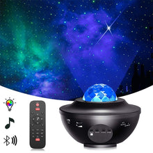 Load image into Gallery viewer, Led Star Galaxy Starry Sky Projector Night Light Built-in Bluetooth-Speaker For Bedroom Decoration Child Kids Birthday Present