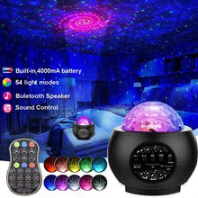 Load image into Gallery viewer, Led Star Galaxy Starry Sky Projector Night Light Built-in Bluetooth-Speaker For Bedroom Decoration Child Kids Birthday Present