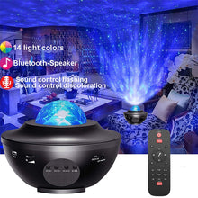 Load image into Gallery viewer, Led Star Galaxy Starry Sky Projector Night Light Built-in Bluetooth-Speaker For Bedroom Decoration Child Kids Birthday Present