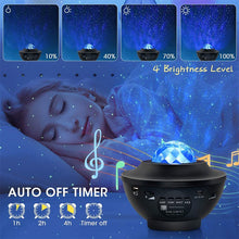 Load image into Gallery viewer, Led Star Galaxy Starry Sky Projector Night Light Built-in Bluetooth-Speaker For Bedroom Decoration Child Kids Birthday Present