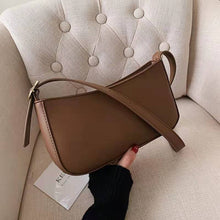 Load image into Gallery viewer, Leftside bonito cor sólida pequeno couro do plutônio sacos de ombro para as mulheres 2022 hit simples bolsas e bolsas femininas