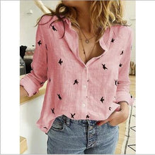 Load image into Gallery viewer, Leisure White Yellow Shirts Button Lapel Cardigan Top Lady Loose Long Sleeve Oversized Shirt Womens Blouses Spring Blusas Mujer