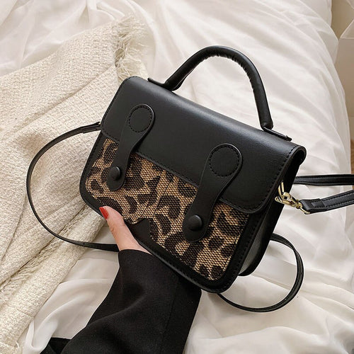 Leopard Small PU Leather Mobile Phone Crossbody Sling Bags for Woman 2022 Spring Luxury Brand Designer Shoulder Bag Handbags