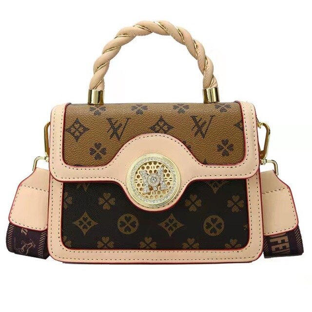 Leopard print small bag ladies new trend fashion one-shoulder diagonal autumn and winter portable small square bag