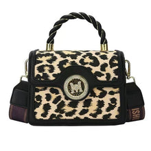Load image into Gallery viewer, Leopard print small bag ladies new trend fashion one-shoulder diagonal autumn and winter portable small square bag