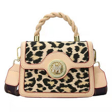 Load image into Gallery viewer, Leopard print small bag ladies new trend fashion one-shoulder diagonal autumn and winter portable small square bag
