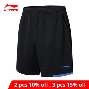 Li-Ning Men Badminton Shorts AT Dry Breathable Competition Bottom 100% Polyester li ning LiNing Sports Shorts AAPM143 MKY300