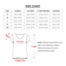 Load image into Gallery viewer, Line T-Shirt Womens Kawaii Street Style T Shirt V Neck Graphic Short Sleeve Tshirt Large