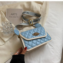 Load image into Gallery viewer, Lingge bolsas pequenas de couro pu, bolsas crossbody de designer fashion para mulheres, bolsa mensageiro de viagem de 2022