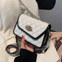 Load image into Gallery viewer, Lingge bolsas pequenas de couro pu, bolsas crossbody de designer fashion para mulheres, bolsa mensageiro de viagem de 2022