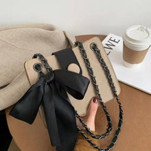 Load image into Gallery viewer, Lingge chain pequeno quadrado saco na moda bordado thread crossbody estilo ocidental um ombro axila saco