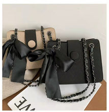 Load image into Gallery viewer, Lingge chain pequeno quadrado saco na moda bordado thread crossbody estilo ocidental um ombro axila saco