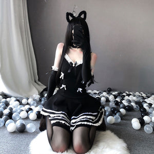 Lolita Uniform Sexy Outfits Plus Halloween Costumes for Women Adult Maid Dress Cosplay Lingerie Late Night French Maid Costume