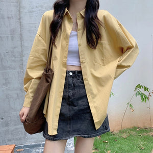 Long Sleeve Shirt Coat Women's Design Sense Minority Spring And Autumn 2021 New Korean And Versatile Pink Top